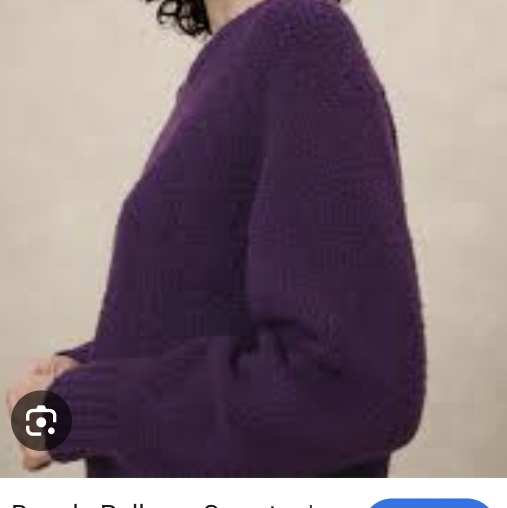 Banana Republic Boucle Pulliver Purple Sweater Sz.S NWT - Picture 2 of 8